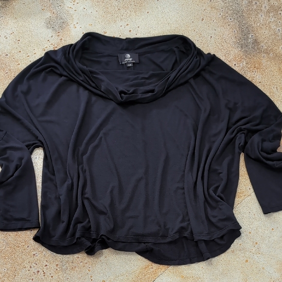 MPG | Black 3/4 Dolman Sleeve Off The Shoulder Cowl Neck Size L - Picture 1 of 7